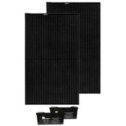 Solpaket 2x 300W 24V - 380Ah/400Ah