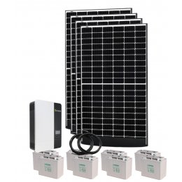 Startpaket Growatt SPF5000ES, med solpaneler, med eller utan batteri - till villa eller stuga