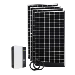 Startpaket Growatt SPF5000ES, med solpaneler, med eller utan batteri - till villa eller stuga