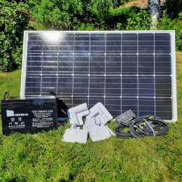 Solpaket 100W - inkl batteri för båt/husbil