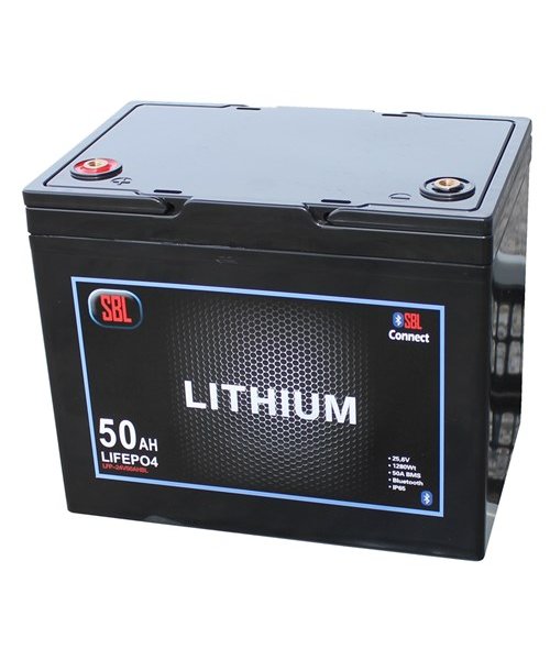 Litiumbatteri 24V 50Ah med Bluetooth