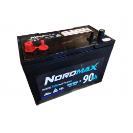 Nordmax AGM Marin 12V 90Ah, dubbla poler