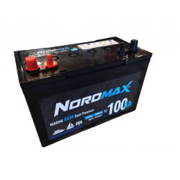 Nordmax AGM Marin 12V 100Ah, dubbla poler