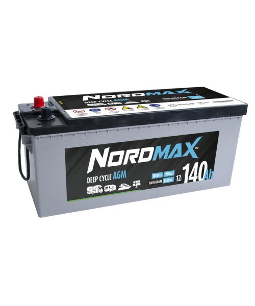 Nordmax AGM Deep Cycle  Dual12V 140Ah